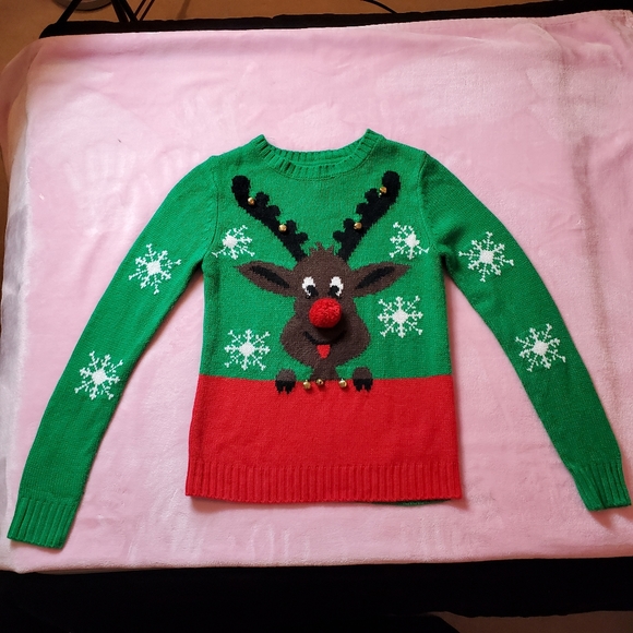 FOREVER 21 Jingling Reindeer Sweater  S - Picture 3 of 6